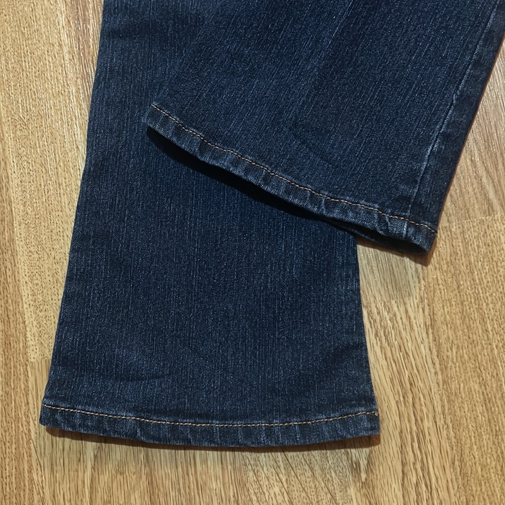 Rue 21 Women's Deep Blue Dark Wash Slim Boot Low Rise Jeans Size 9/10R - Picture 4 of 11